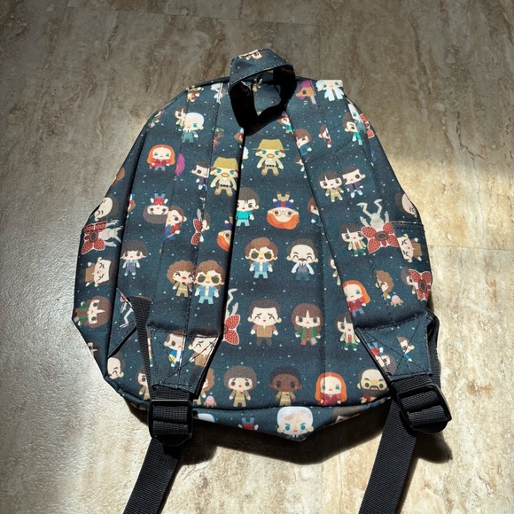 Stranger Things Character Pattern Mini Backpack by Loungefly - Picture 4 of 8